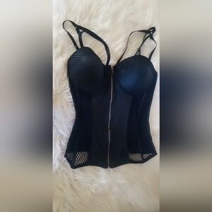 Fishnet Fox leather top